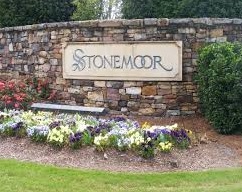 stonemoor neighborhood sign